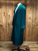 80s International Scene Green Wool Trench     M