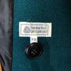 80s International Scene Green Wool Trench     M
