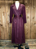 90s Intuitions Red Medallion Trench Coat     S