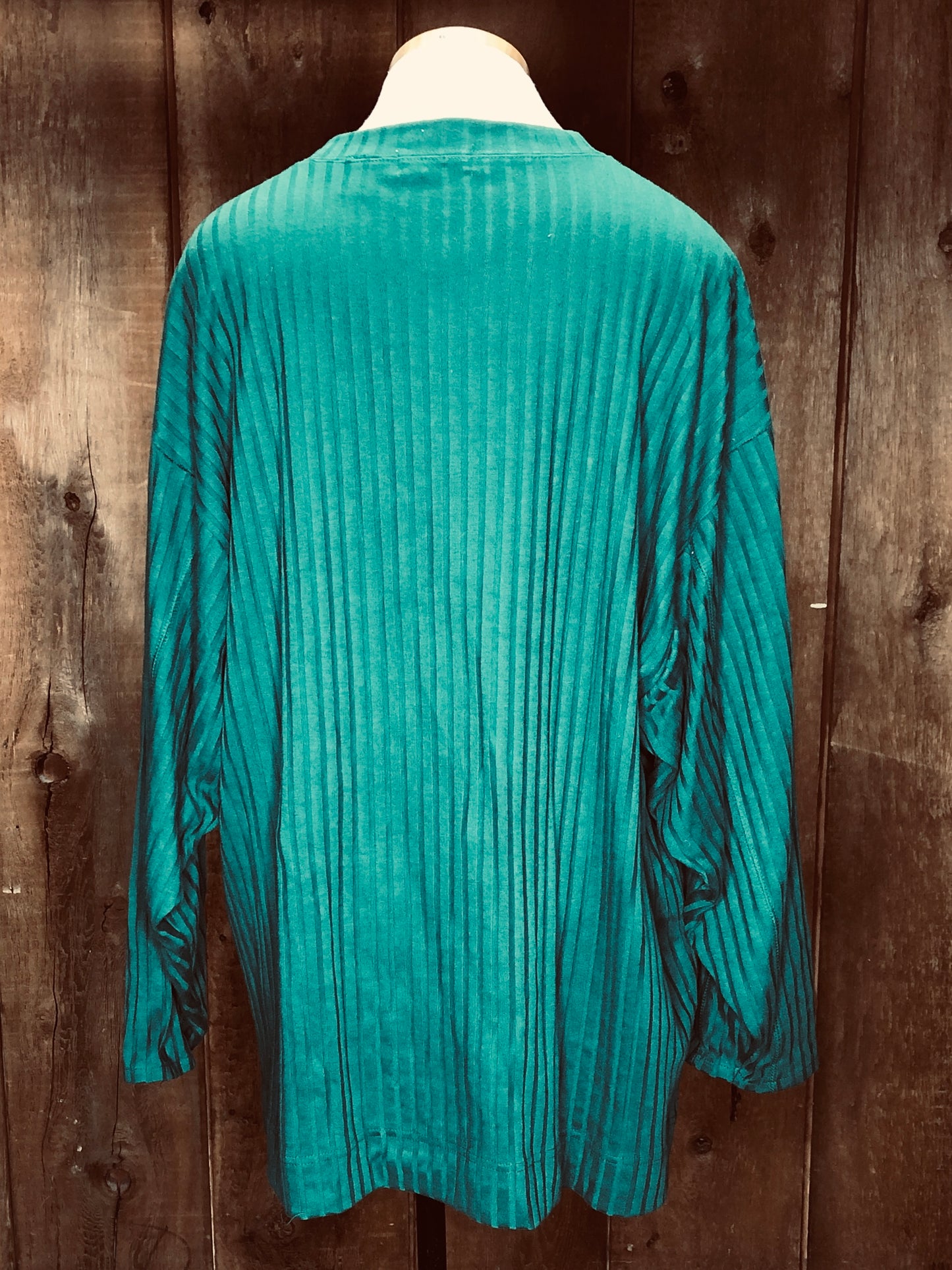 90s Express Tricot Grn Tunic Top     L