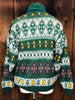 90s Sportables Grn Argyle Sweater    L