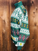 90s Sportables Grn Argyle Sweater    L