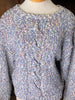 80s LizSport Lavender Marbled Sweater    M