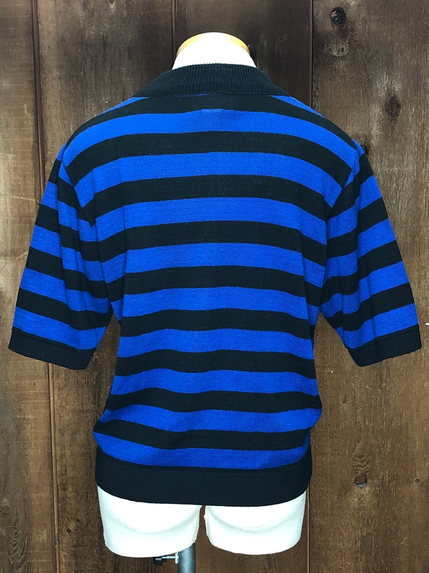 90s Pendleton Cotton Blue/Blk Top    M