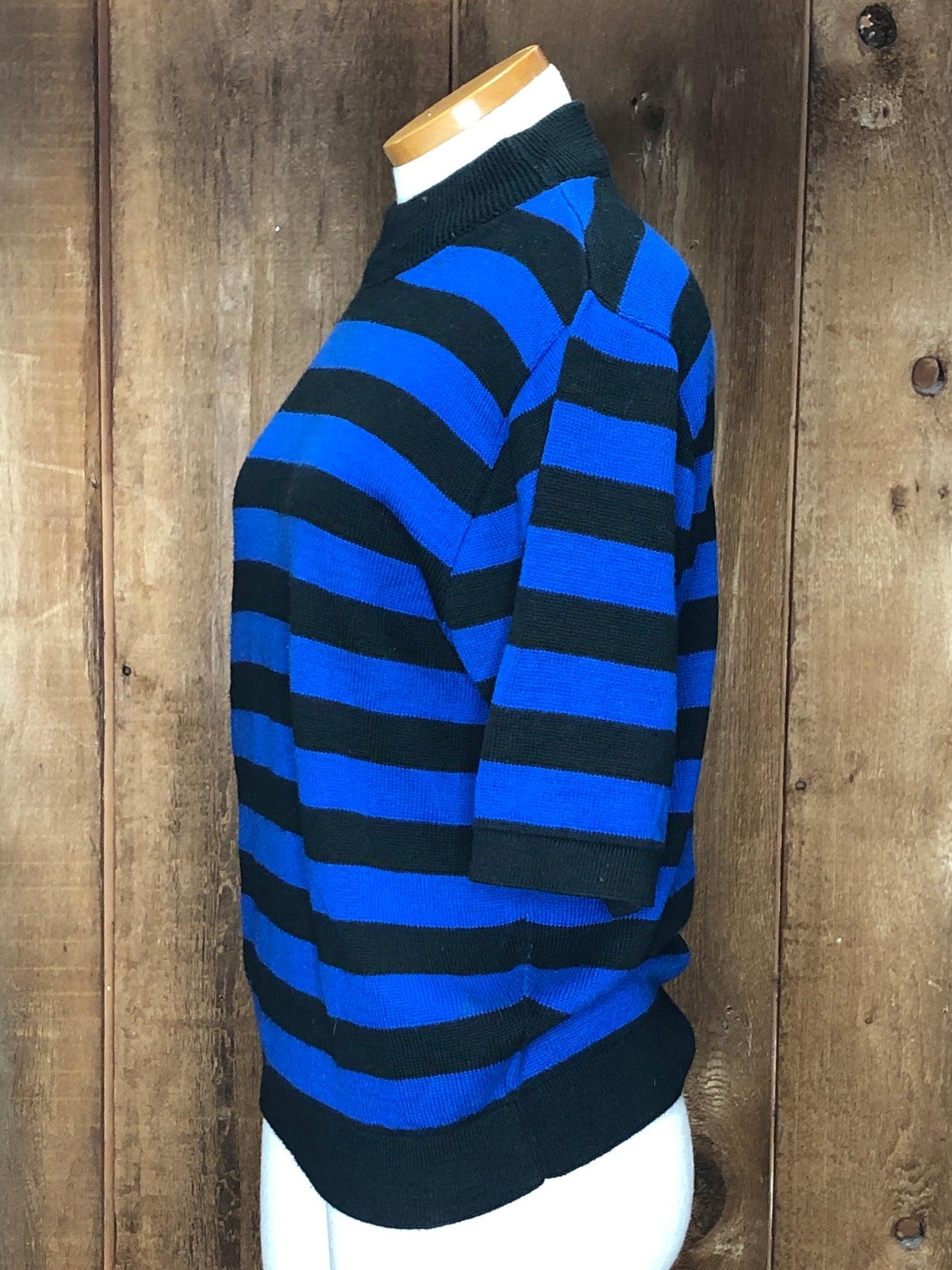 90s Pendleton Cotton Blue/Blk Top    M