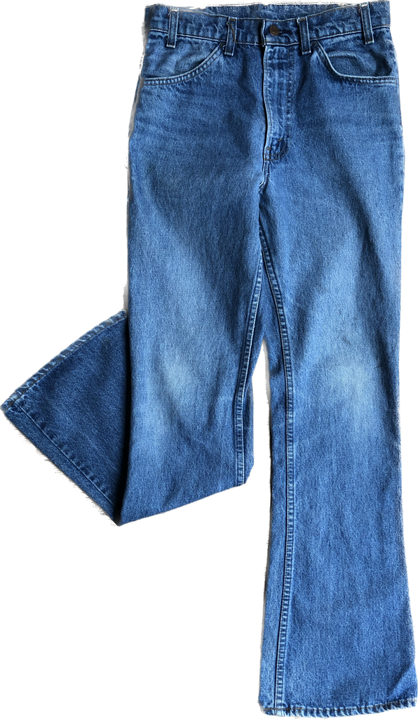 1981 Levis 646 Orange Tab Flared Jeans        w30