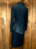 80s Pat Richards Blk Skirt Set     S