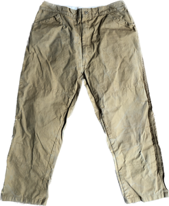 70s Sears Waxed Khaki Sportswear Pants     w32