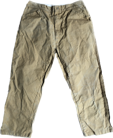 70s Sears Waxed Khaki Sportswear Pants     w32