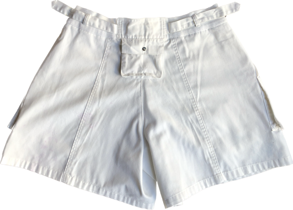 80s Sportables White Buckle Shorts   w28-30