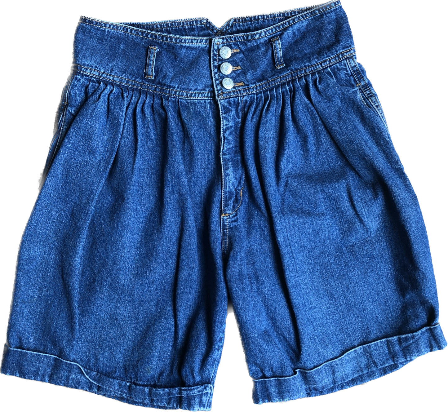 80s Jordache Micropleat Jean Shorts   w30