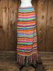 70s Rainbow Mohair Sweater Maxi Skirt   M/L