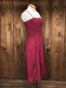 70s Eber Red Calico Sundress     S