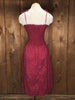70s Eber Red Calico Sundress     S