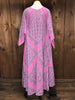 70s Pink Paisley Kaftan      L