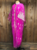 60s Pink & Gold Metallic Kaftan     M