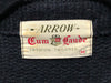 60s Arrow Blk Houndstooth Wool Cardigan     M