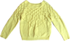 70s Yellow Scallop Knit Sweater    S    AS IS