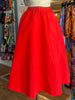 80s Red A-Line Skirt     S