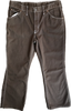 70s JCP Brown Denim Flare Jeans w/White Stitch     W33