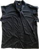 80s Black Pussybow Cap Sleeve Top      XL