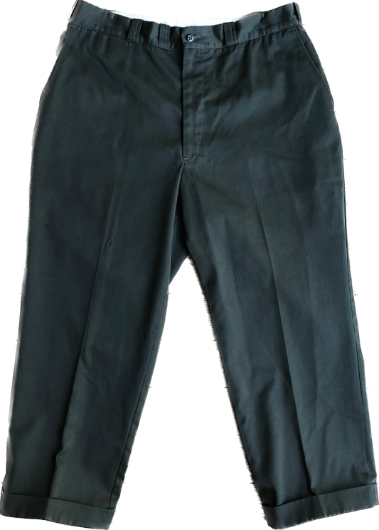 80s Big Mac Perm.Press Olive Pant w/Cuff     W35