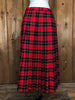 90s Pendleton Wallace Tartan Red Skirt      w30