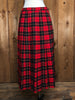 90s Pendleton Wallace Tartan Red Skirt      w30