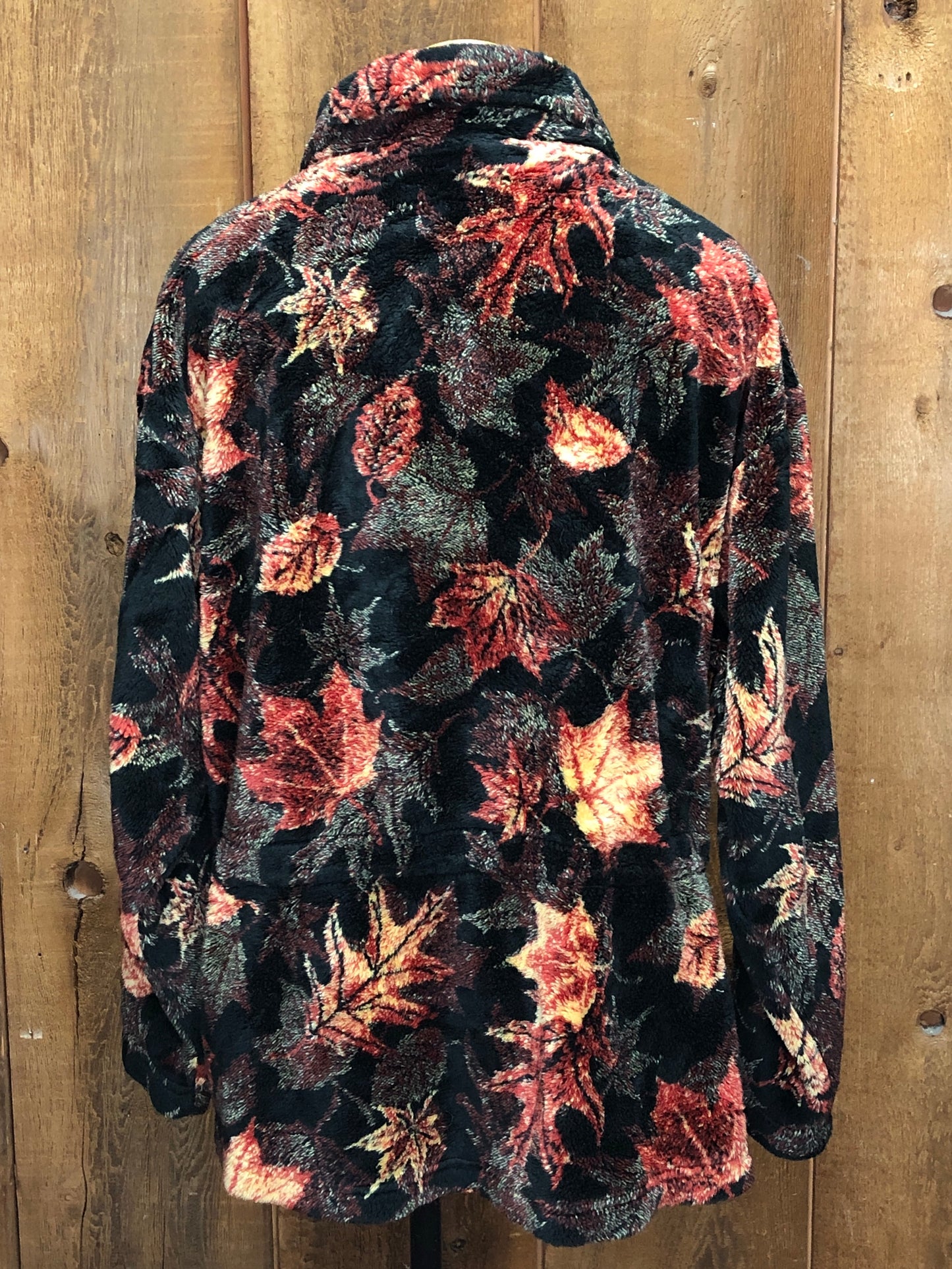 90s Awesome Wear Leaves Fuzzy Jacket     L