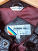 80s Members Only Brwn Leather Bomber    XL
