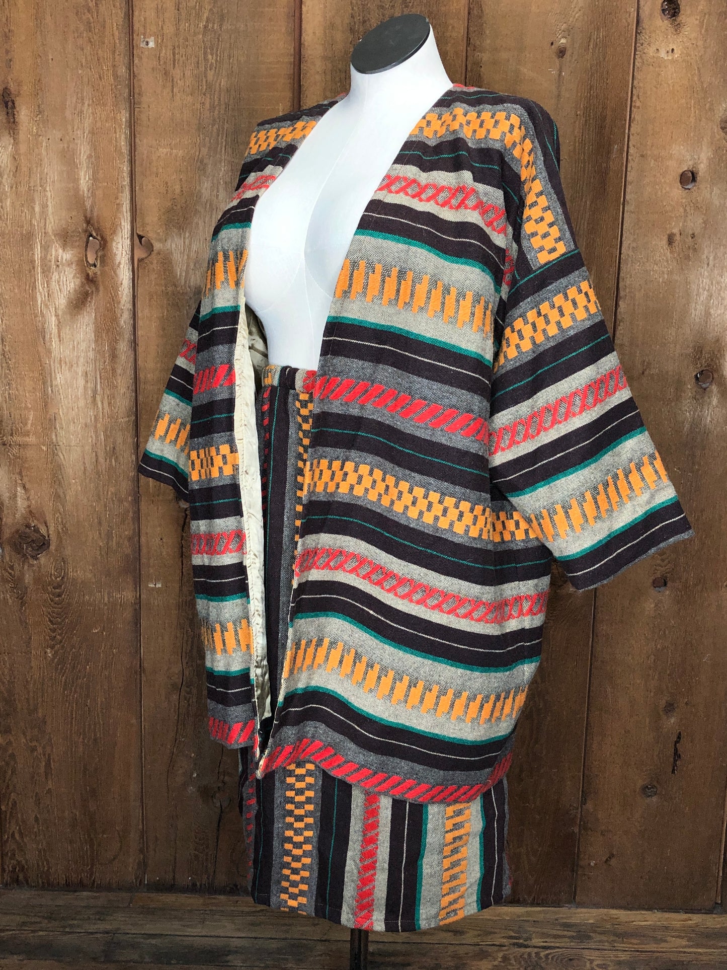 80s Scott August Woven Skirt Set      XL