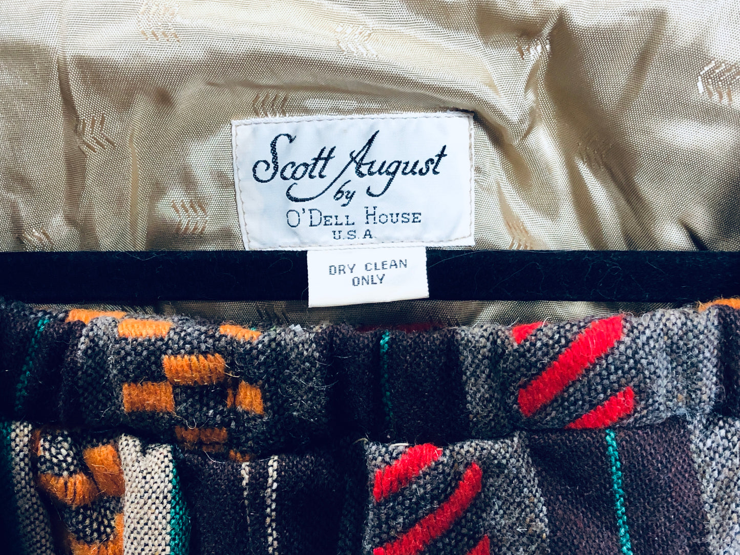 80s Scott August Woven Skirt Set      XL