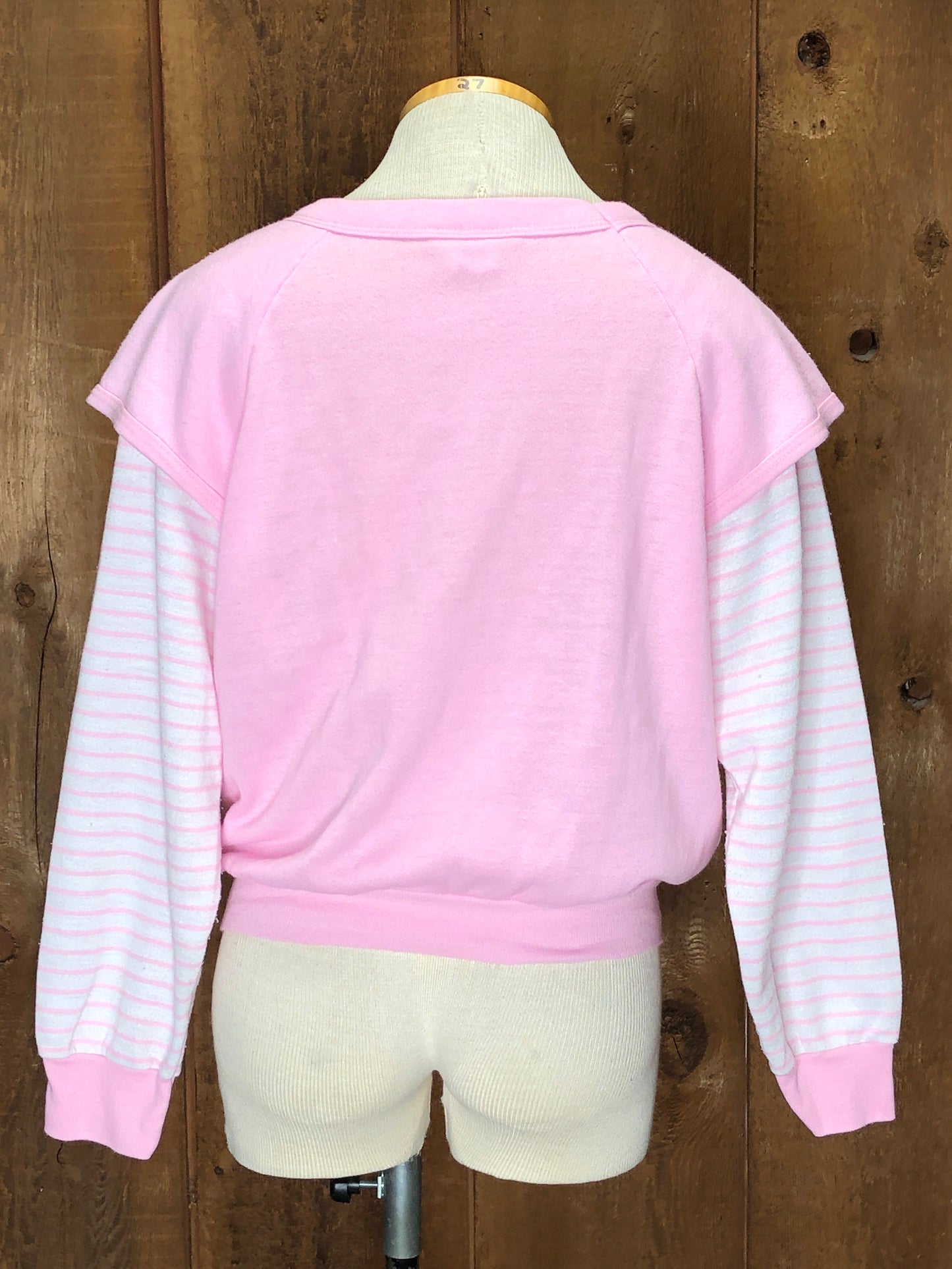 80s Pink Layer Sweatshirt         M