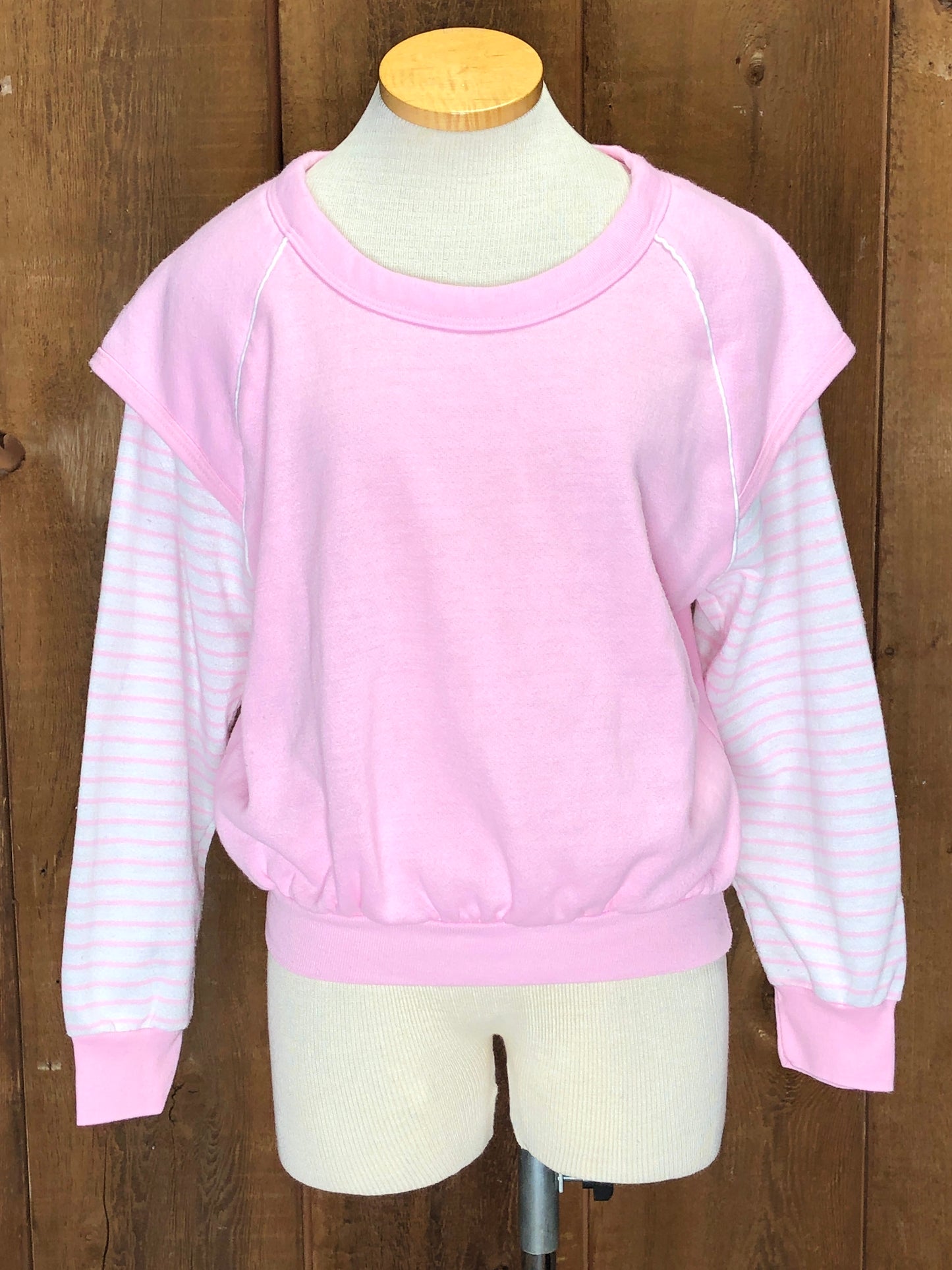 80s Pink Layer Sweatshirt         M