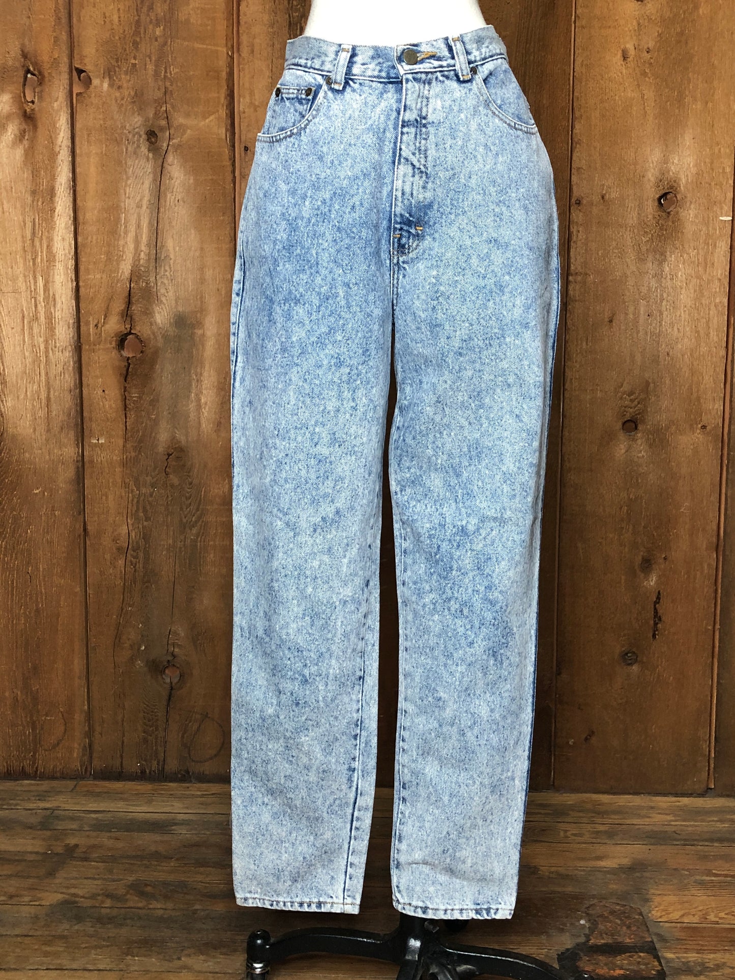 80s Sasson Acid Wash Taper Jeans    w29