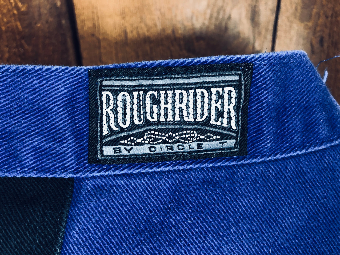 90s RoughRider Blue/Black Jeans    W33