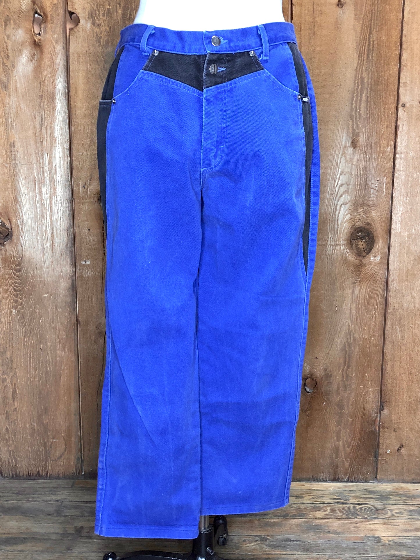 90s RoughRider Blue/Black Jeans    W33