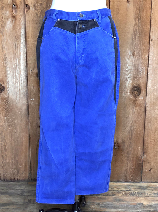 90s RoughRider Blue/Black Jeans    W33
