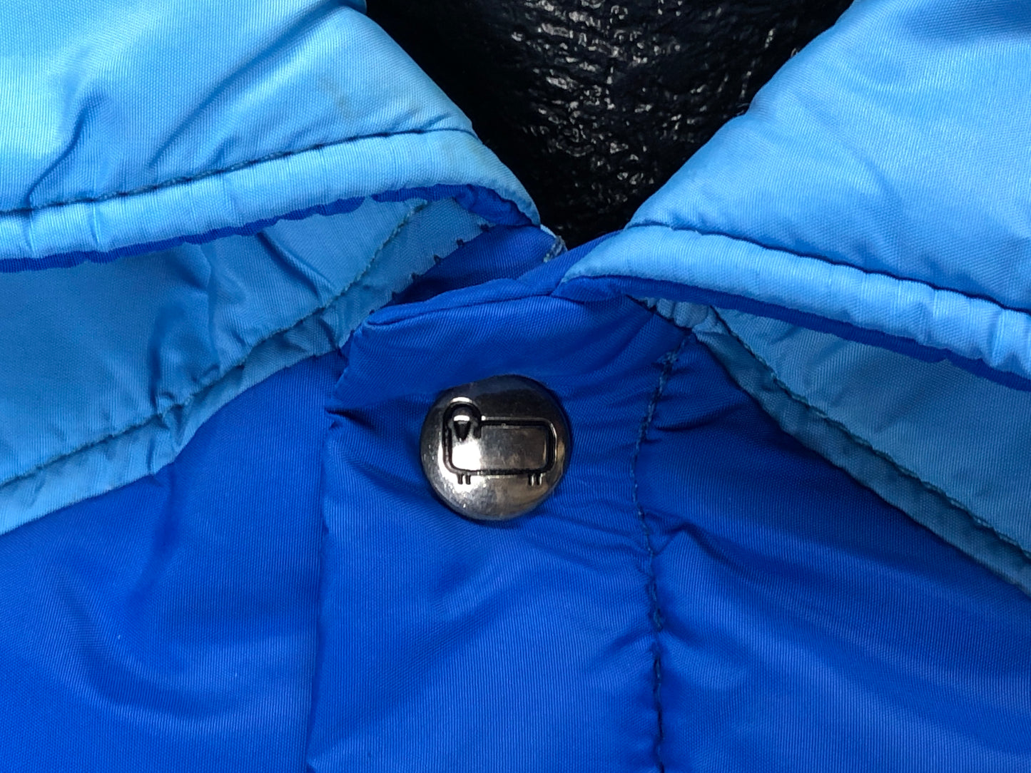 80s Woolrich Blue Puffer Vest       M