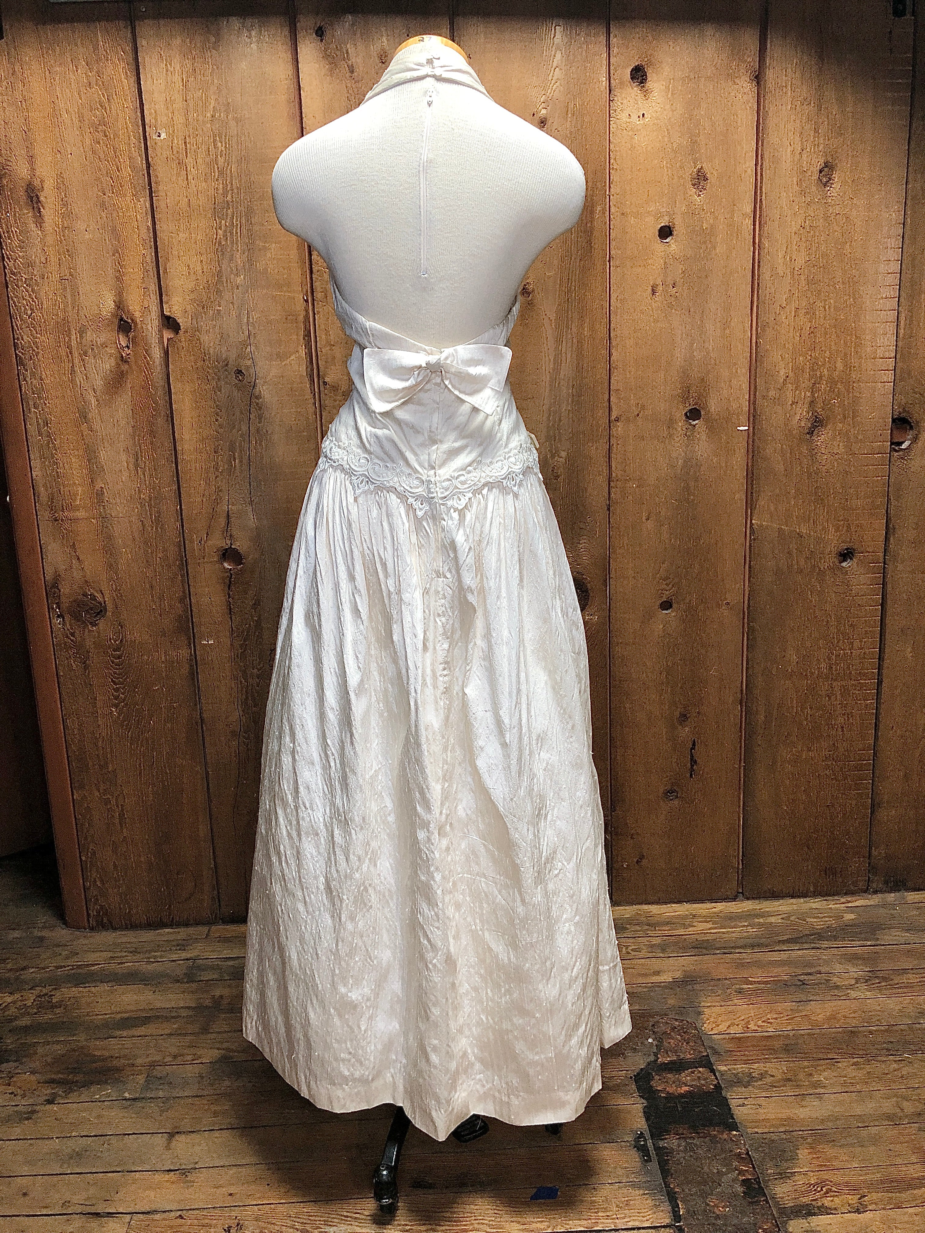 90s Jessica McClintock Bridal Silk Gown W32 – Maude Vintage