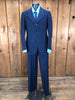 50s Hart Shaffner Marx Navy Pinstripe Suit     w30