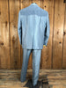 80s Five G’s Tailored Gray Western Suit    W34