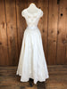 90s Handmade Ivory Silk 2-In-1 Bridal Gown   w26