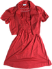 70s Miss Joni Red Polka Dot Dress   W26-30