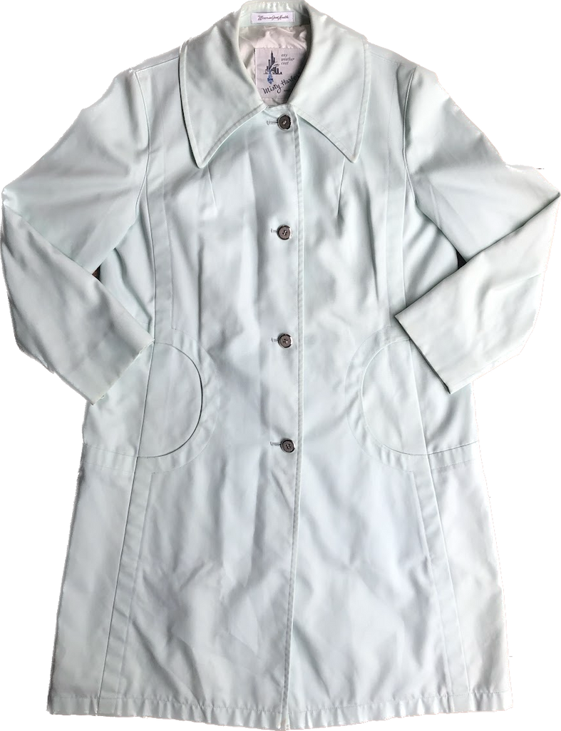 80s Misty Harbor Minty Trench Jacket     M