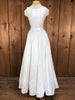 90s Handmade Ivory Silk 2-In-1 Bridal Gown   w26