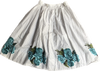 50s  Dot & Turquoise Rose Circle Skirt       w26