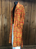 50s State O Maine Orange Satin Robe       M