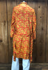 50s State O Maine Orange Satin Robe       M