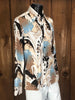 70s Sears Johnny Miller Disco Shirt      L